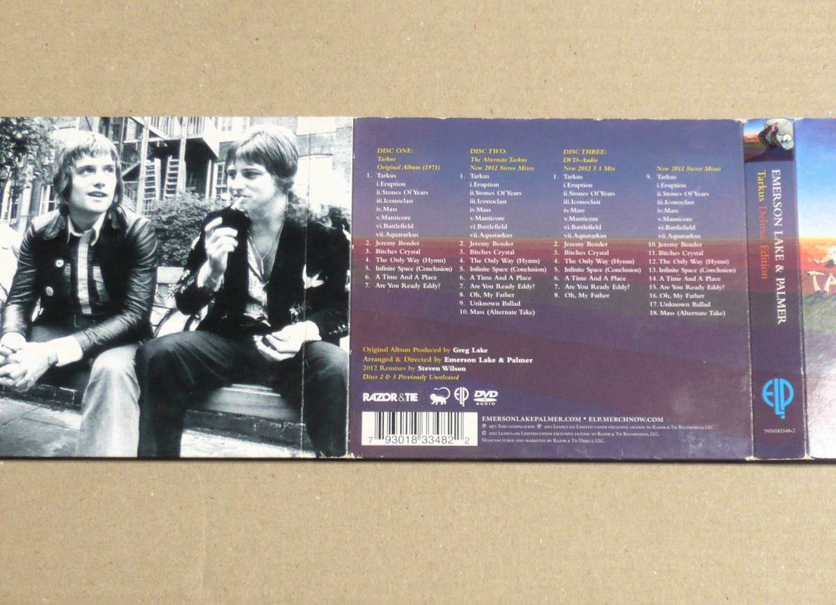 輸入2CD＋DVDオーディオ◎EMERSON,LAKE ＆ PALMER／Tarkus:Deluxe Edition スティーヴン・ウィルソンによる2012年リマスター音源の画像2