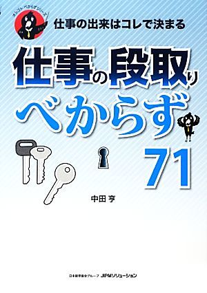 仕事の出来はコレで決まる　仕事の段取りべからず７１ オシゴトべからずシリーズ／中田亨【著】_画像1