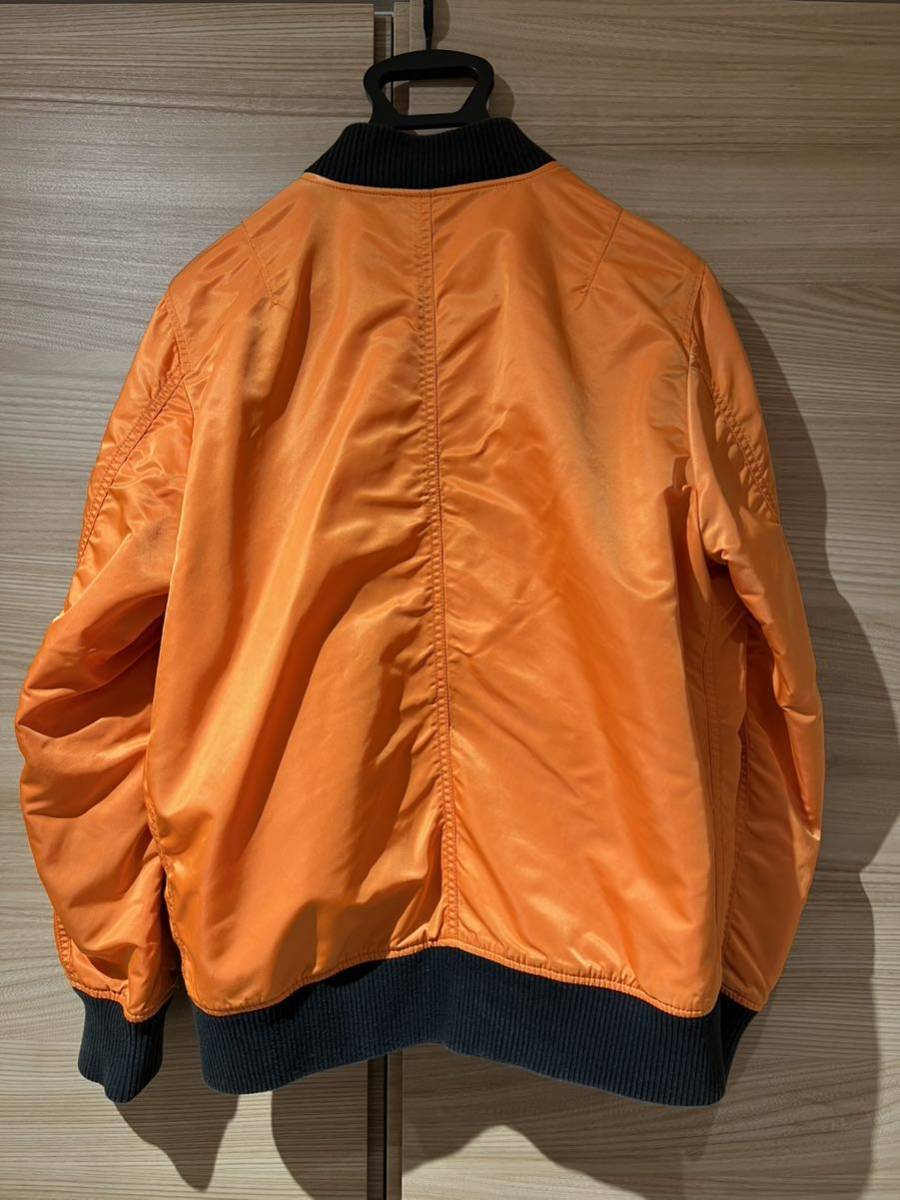 supremeシュプリーム MA-1フライトジャケット リバーシブル オレンジ
