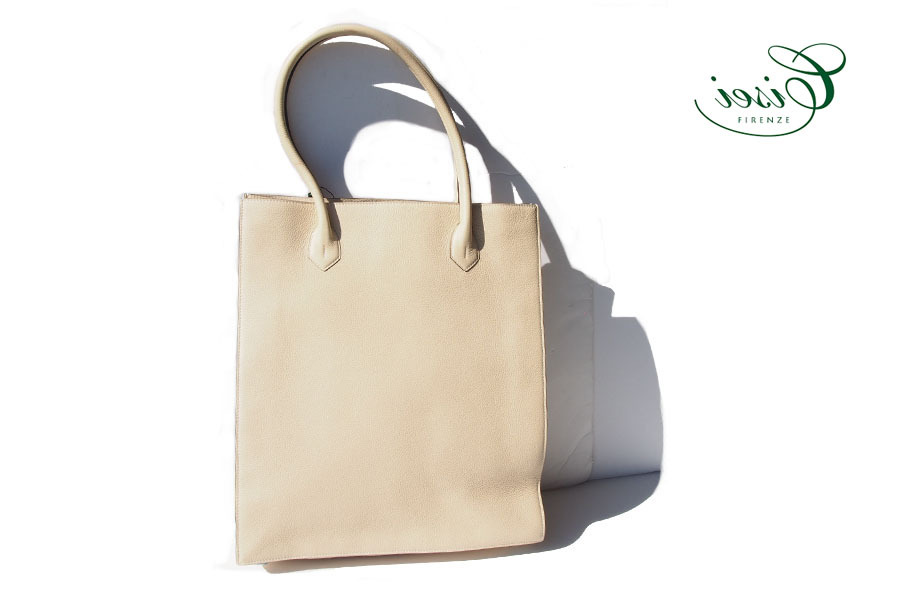 送料無料★新品｜未使用｜シセイ｜cisei｜レザートートバッグ｜1212 LD TOTE - H COL.BEIGE｜訳あり