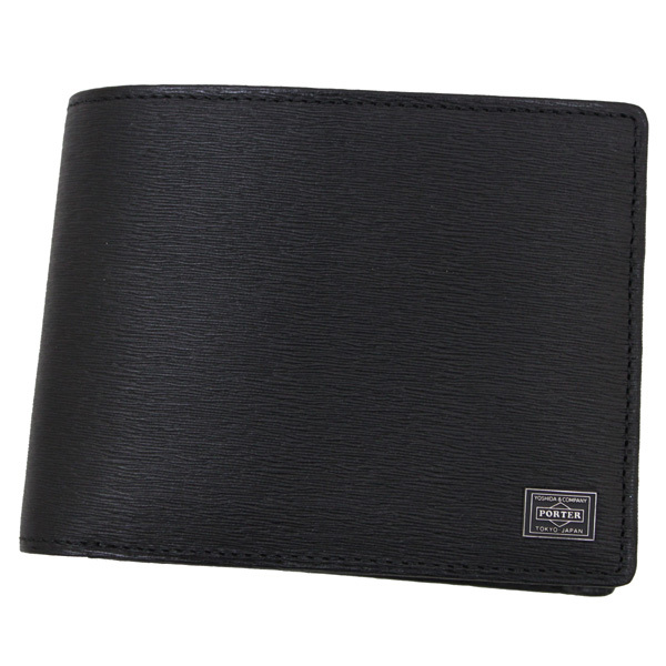 PORTER CURRENT ポーター カレント 二つ折り財布 ブラック 品番：052-02203の画像1