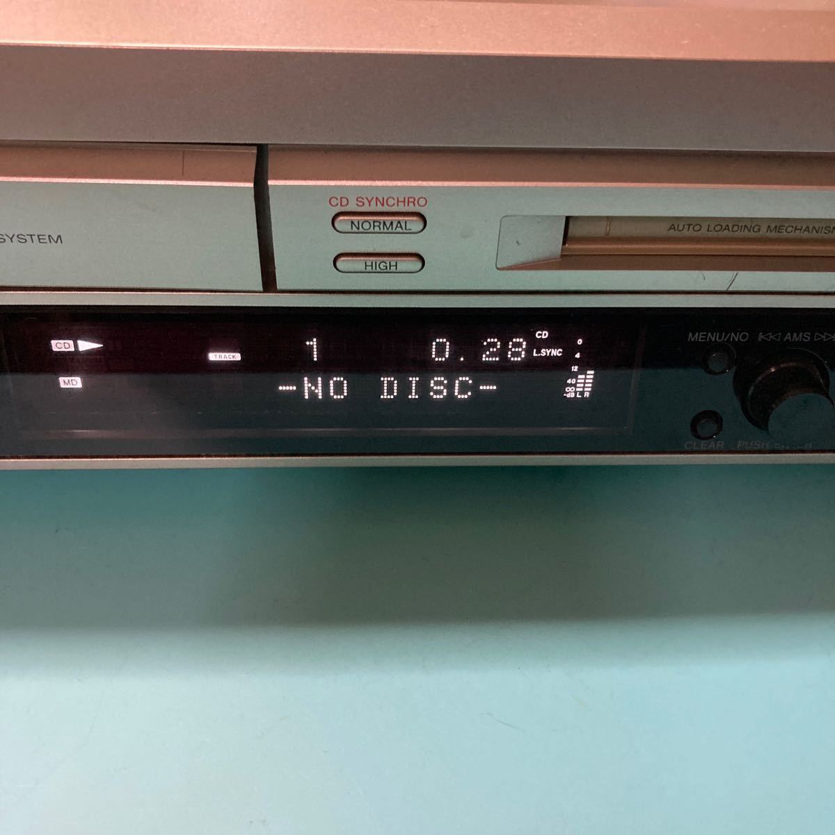 SONY CD/ MD deck mxd-d400 breakdown Junk no claim goods MXD-D400 md/cd deck SONY