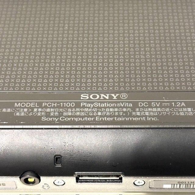 SONY ソニー PlayStation VITA プレイステーションビータ ヴィータ プレステ PCH1100 HJ4144678 3G＋Wi-Fiモデル ブラック HMY_画像8