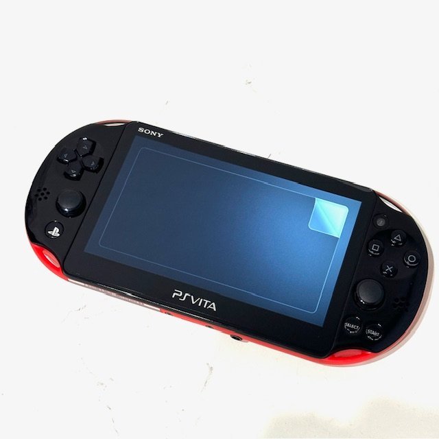 SONY ソニー PlayStation VITA ヴィータ PCH2000 Wi-Fiモデル ソフト付き 家庭用ゲーム機 コンパクト レッドブラック FF HMY_画像1