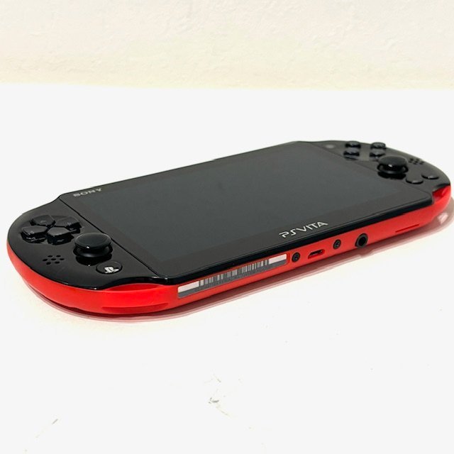 SONY ソニー PlayStation VITA ヴィータ PCH2000 Wi-Fiモデル ソフト付き 家庭用ゲーム機 コンパクト レッドブラック FF HMY_画像5