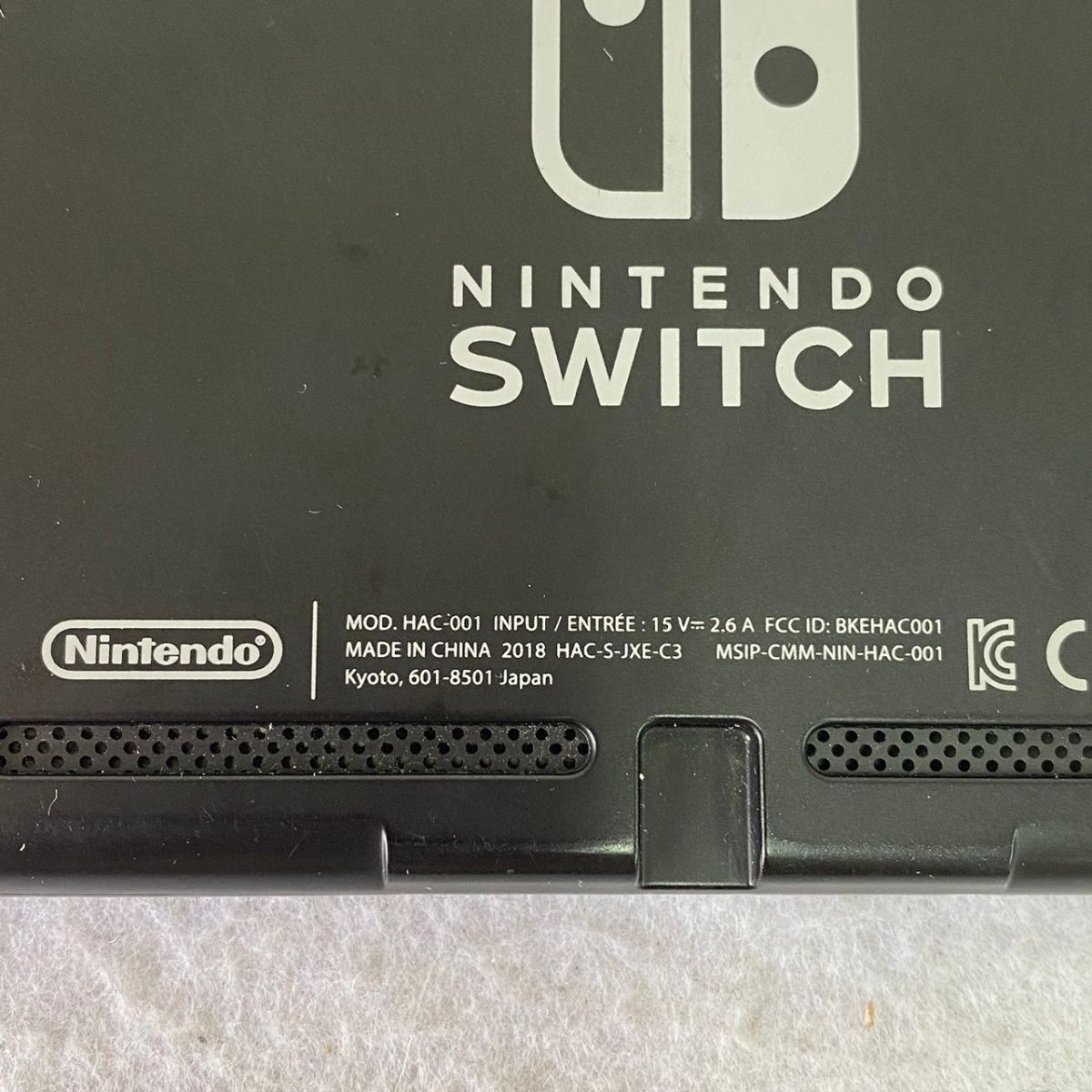 R331-O18-2948 Nintendo Switch ニンテンドー スイッチ 本体 HAC-001 ネオンブルー ネオンレッド 任天堂 Joy-Con/ACアダプター付 通電OK ④_画像8