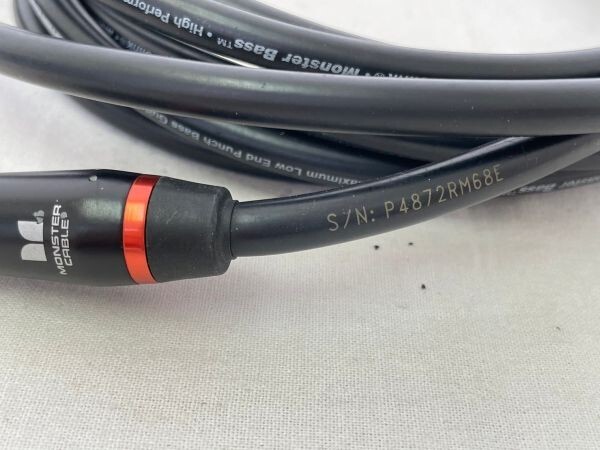 K-Q271-O15-4565 MONSTER CABLE モンスターケーブル ベース・ギター用 3点まとめ 約3m×2本 約6m×1本 ⑤_画像5