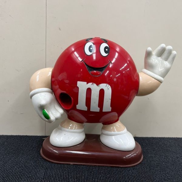 P219-O33-1676 M＆M’s エムアンドエムズ チョコレート ディスペンサー 赤色 フィギュア アメリカ雑貨 約高さ24×幅26×奥行13cm ③_画像1