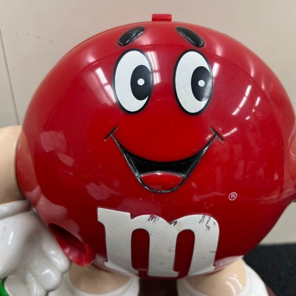 P219-O33-1676 M＆M’s エムアンドエムズ チョコレート ディスペンサー 赤色 フィギュア アメリカ雑貨 約高さ24×幅26×奥行13cm ③_画像2