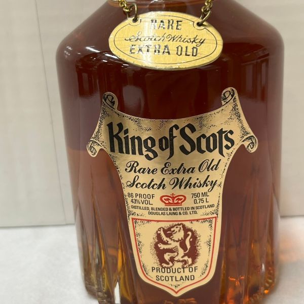 O401-O43-242 KING OF SCOTS キングオブスコッツ RARE EXTRA OLD SCOTCH WHISKY スコッチウイスキー 750ml 43％ 未開栓 箱付き ③_画像3