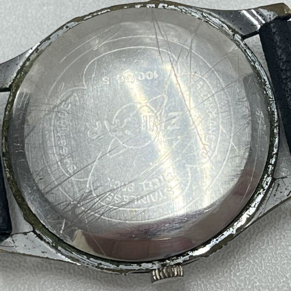 K-Q051-K51-466◎ENICAR エニカ メンズ腕時計 MT手動巻き 17石 ULTRASONIC 白文字盤 3針 可動⑤_画像5