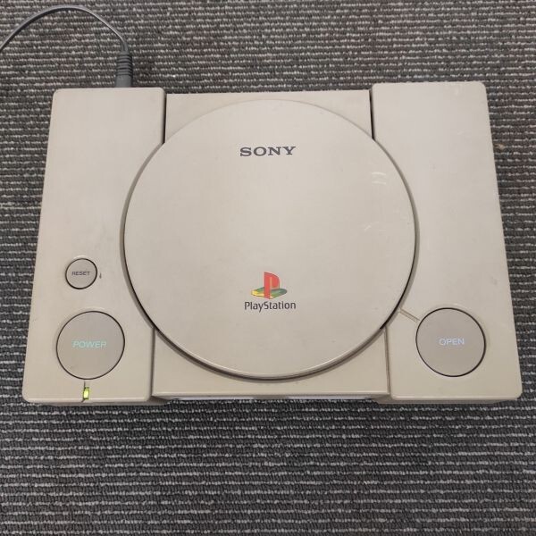 K-P614-△ SONY/ソニー PlayStation プレイステーション SCPH-7000 SCPH-7500 本体 2点セット 日本製 コード付き 通電OK ②_画像5