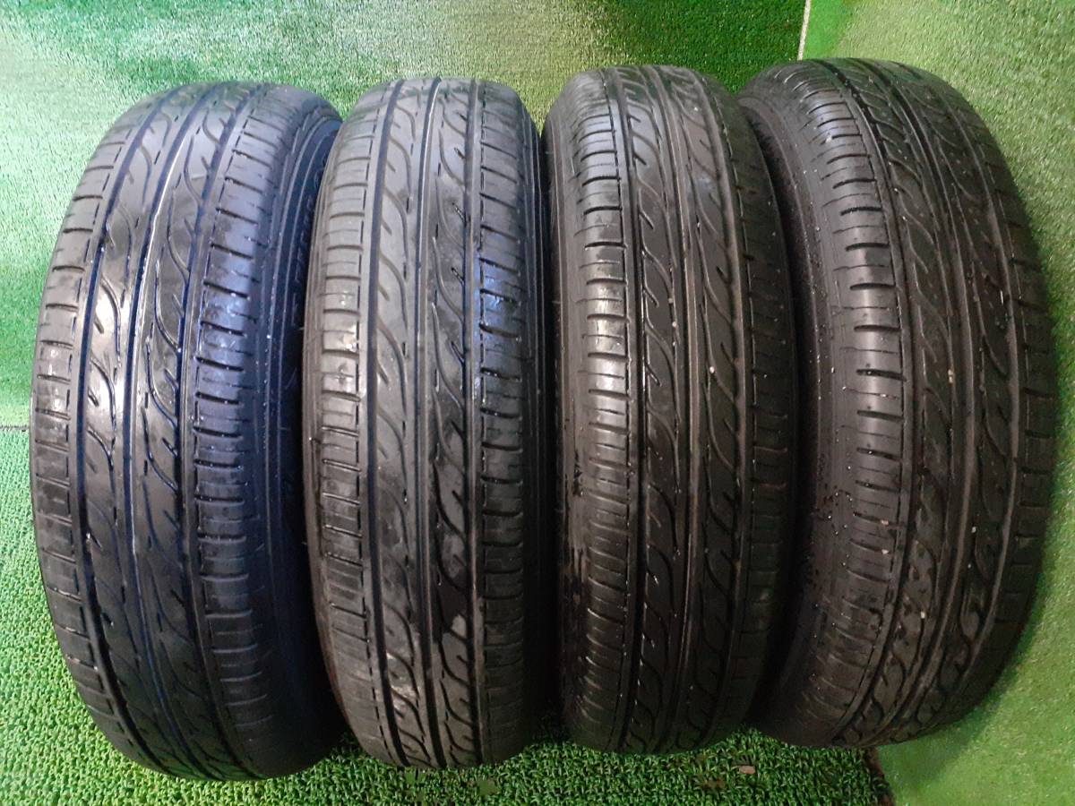 ダンロップ EC202 145/80R13 ダイハツ ホイール 13×4J 夏タイヤ付4本 軽自動車に 中古 売切!!_画像5