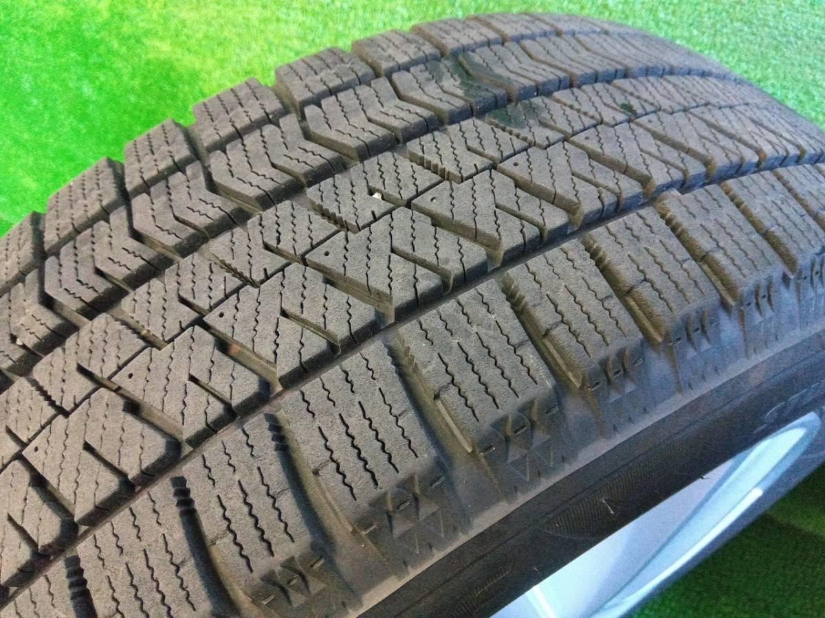 ブリヂストン VRX2 185/60R15 社外 MAK 15×6J 5H/100 VW ゴルフ/ポロ等 溝有スタッドレス付4本 中古 売切!!_画像9