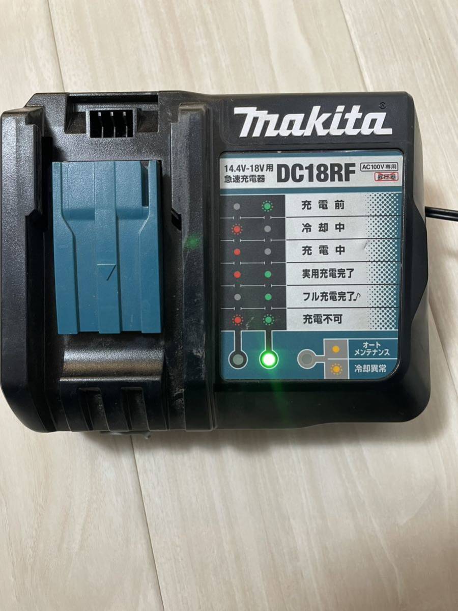 マキタ純正充電器とバッテリー1個 DC18RF マキタ 18V_画像2