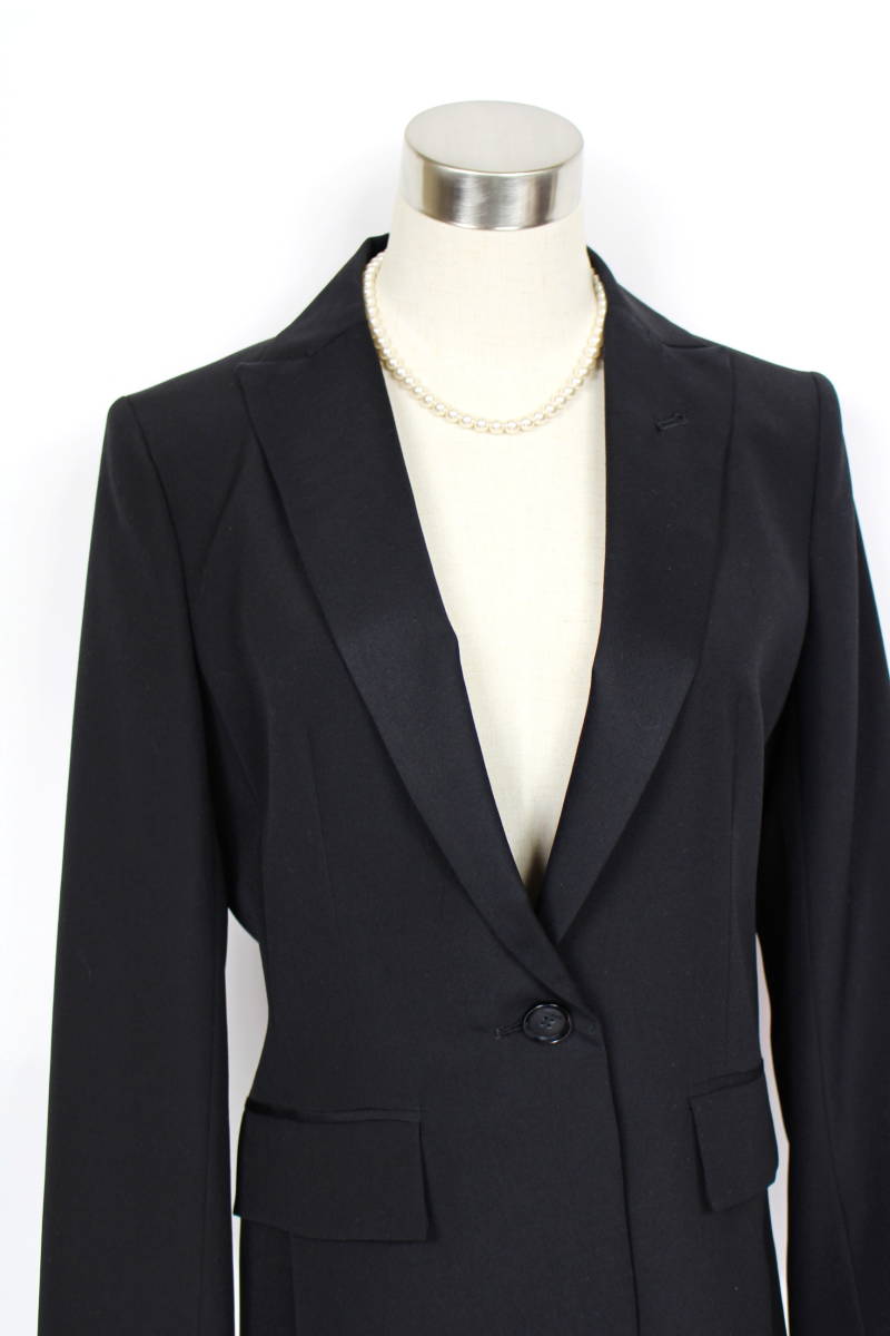  новый товар 83600 иен 40jo темно синий da Royal шерсть lapi-n tailored jacket женский 11 номер чёрный черный распродажа 