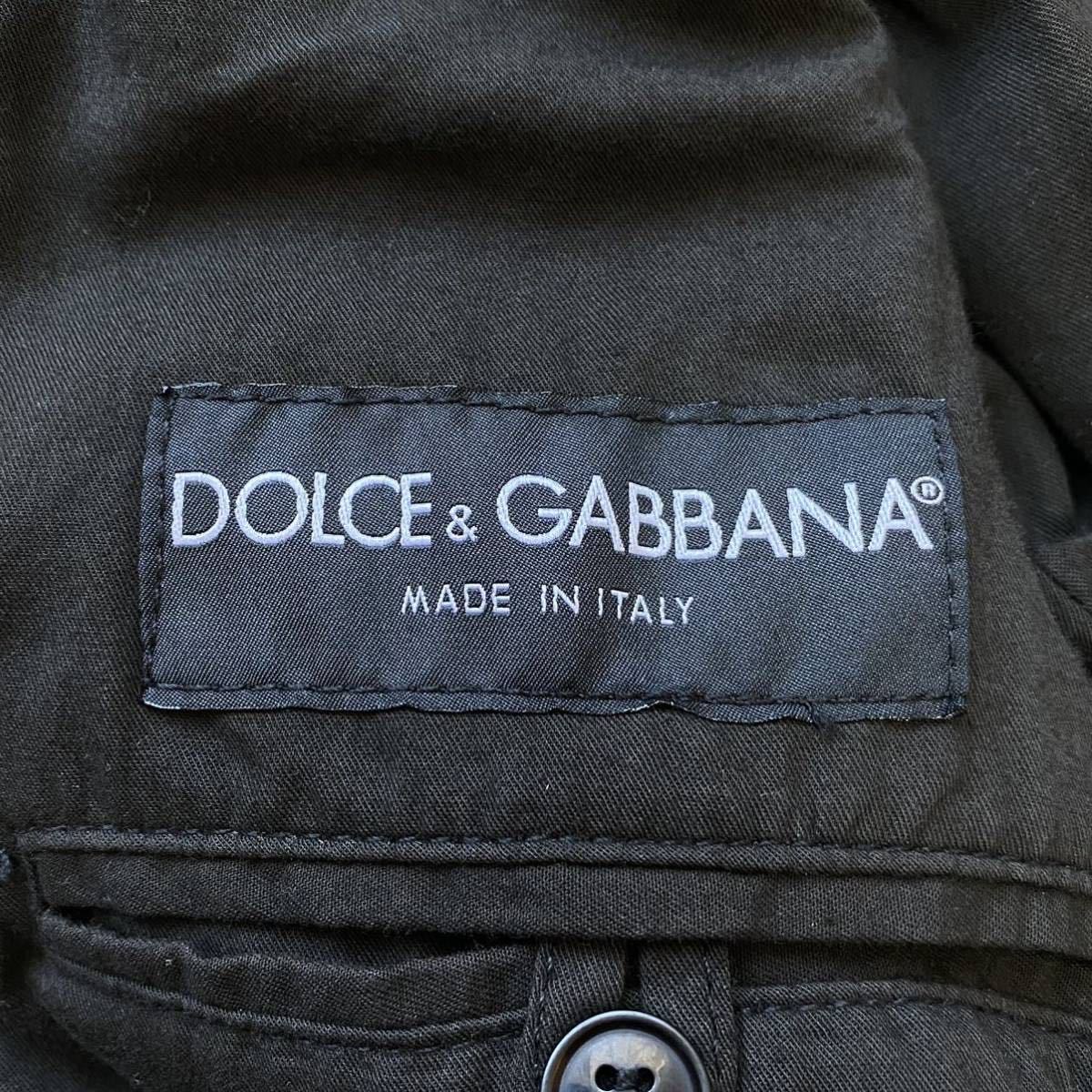 ドルチェ&ガッバーナ DOLCE&GABBANA コーデュロイ シングル ライダースジャケット ブルゾン サイズ46 M ブラック 黒 イタリア製 メンズ_画像8