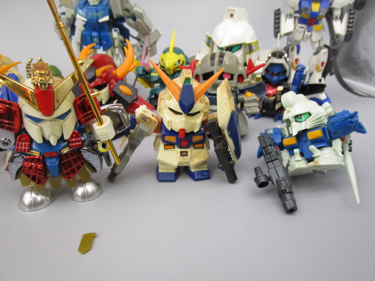  непрофессионал лот обязательно смотри пожалуйста SD Gundam BB воитель пластиковая модель фигурка совместно много комплект текущее состояние коробка .. упаковка (77BBGR