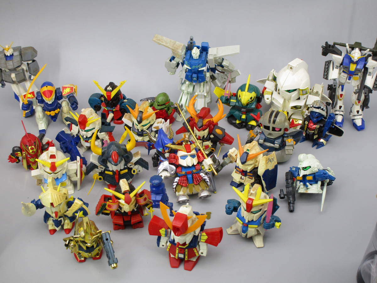  непрофессионал лот обязательно смотри пожалуйста SD Gundam BB воитель пластиковая модель фигурка совместно много комплект текущее состояние коробка .. упаковка (77BBGR