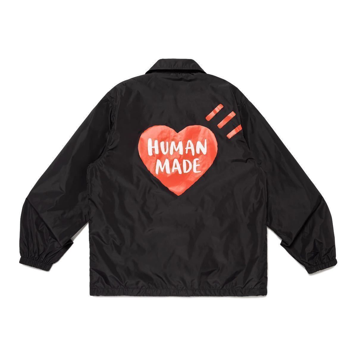 新品 黒M 24SS HUMAN MADE COACH JACKET】 ヒューマンメイド 新品 黒M 24SS HUMAN MADE COACH JACKET】 ヒューマンメイド