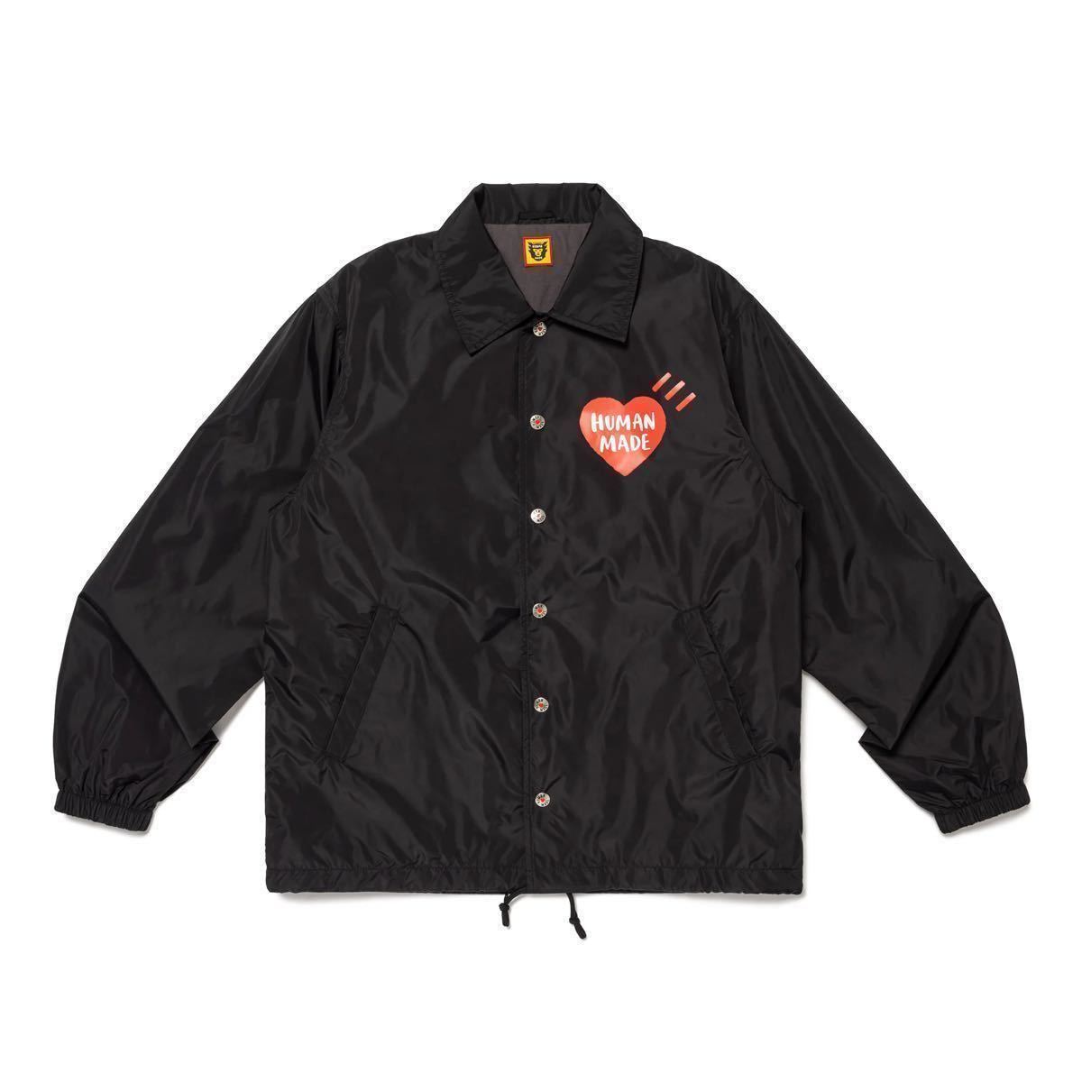 新品 黒M 24SS HUMAN MADE COACH JACKET】 ヒューマンメイド 新品 黒M 24SS HUMAN MADE COACH JACKET】 ヒューマンメイド