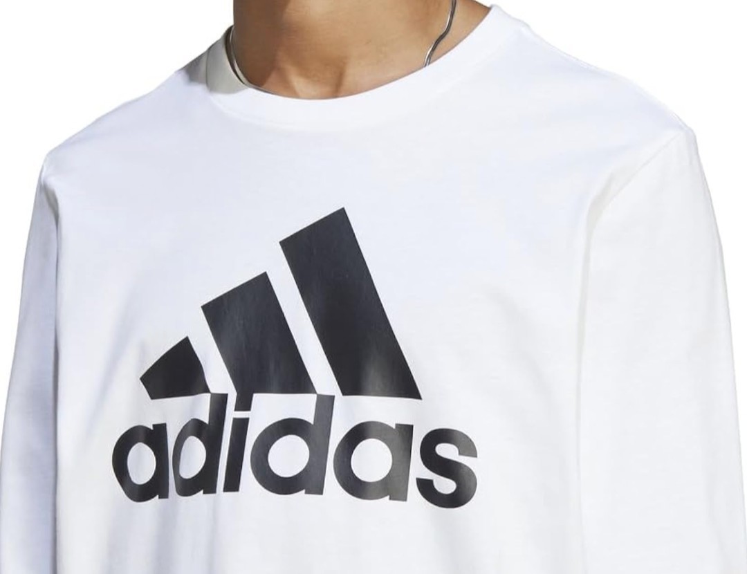 [ новый товар S белый с биркой ] adidas Adidas большой Logo Esse n автомобиль ruz футболка с длинным рукавом long T IC9309