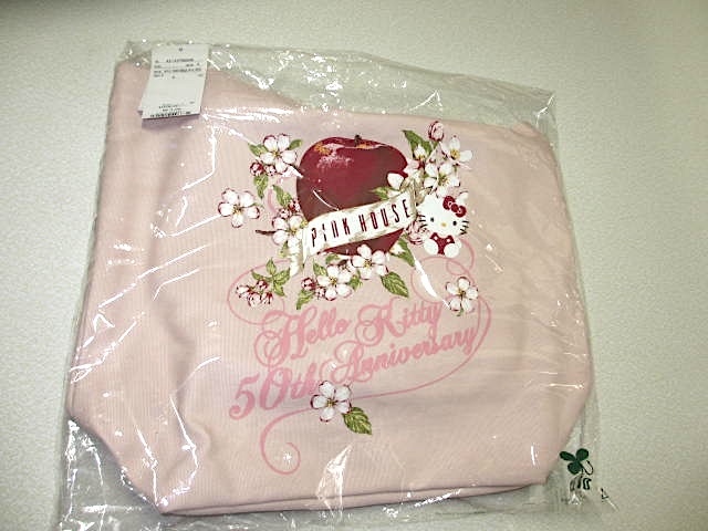 ピンクハウス PINK HOUSE*HELLO KITTY One Point Graphic Tote Bag  コラボ 人気のピンク 新品タグ付きの画像2