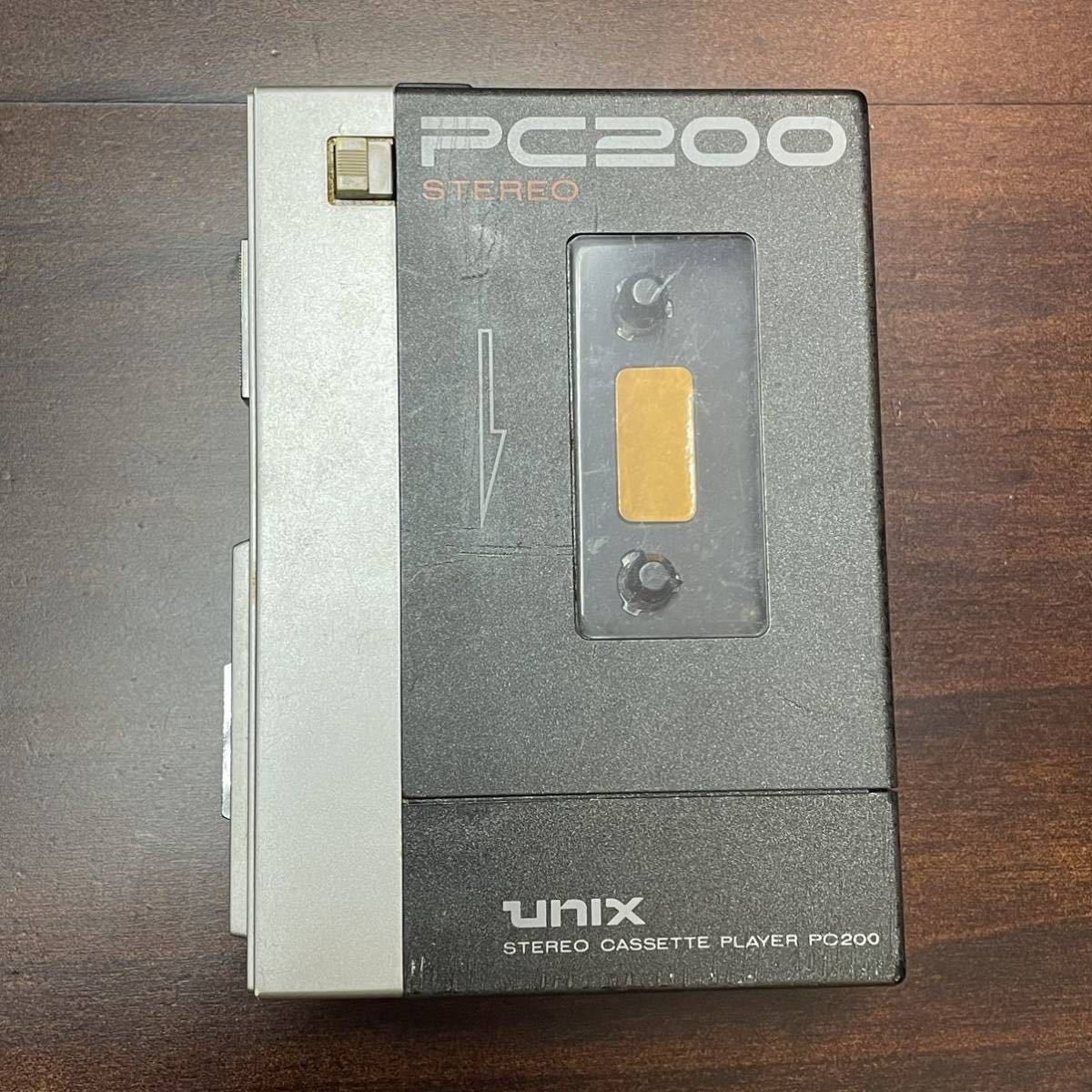 MARANZ UNIX PC200 マランツ ユニックス ヴィンテージ ウォーターマン ポータブルカセットプレーヤー ＊ジャンク品 ＊点灯・通電のみ確認_画像1