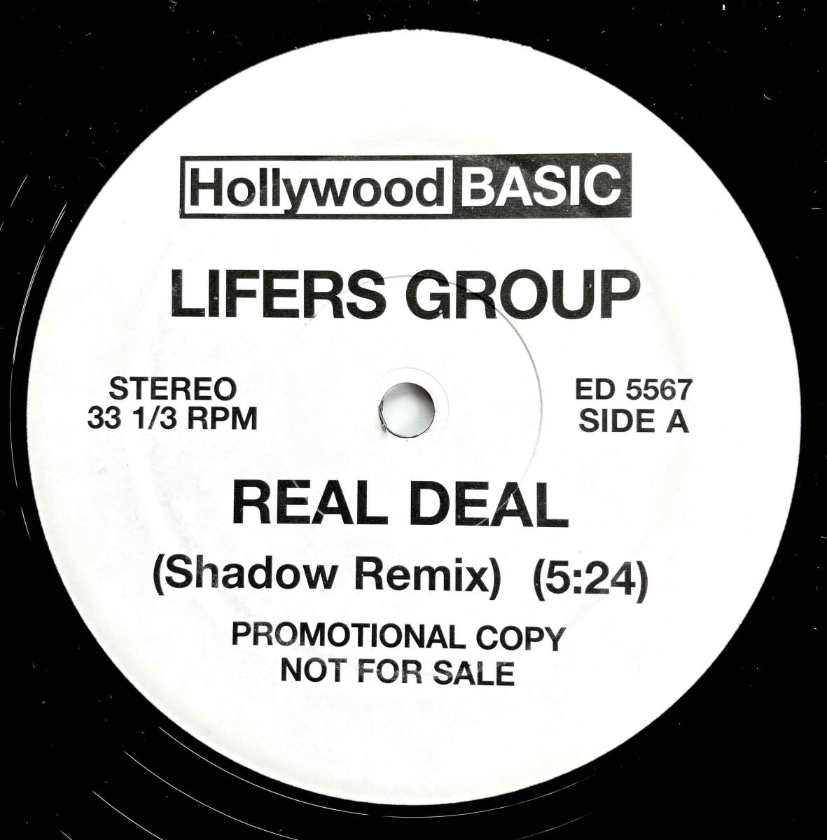 Lifers Group c/w Shadow / Real Deal (Shadow Remix) c/w Lesson 4【12''】1991 / US / Hollywood BASIC / ED 5567_画像1