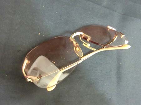  bell solar Belle Sola 5043 sunglasses 62*14-135 frame gold group lens pink series body only used #