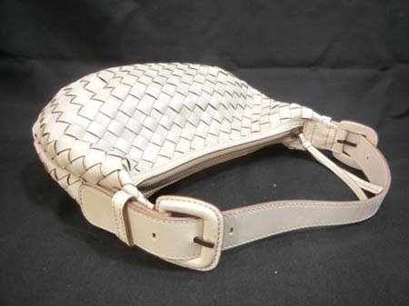  Sazaby SAZABY shoulder bag mesh knitting white group protection sack attaching used #