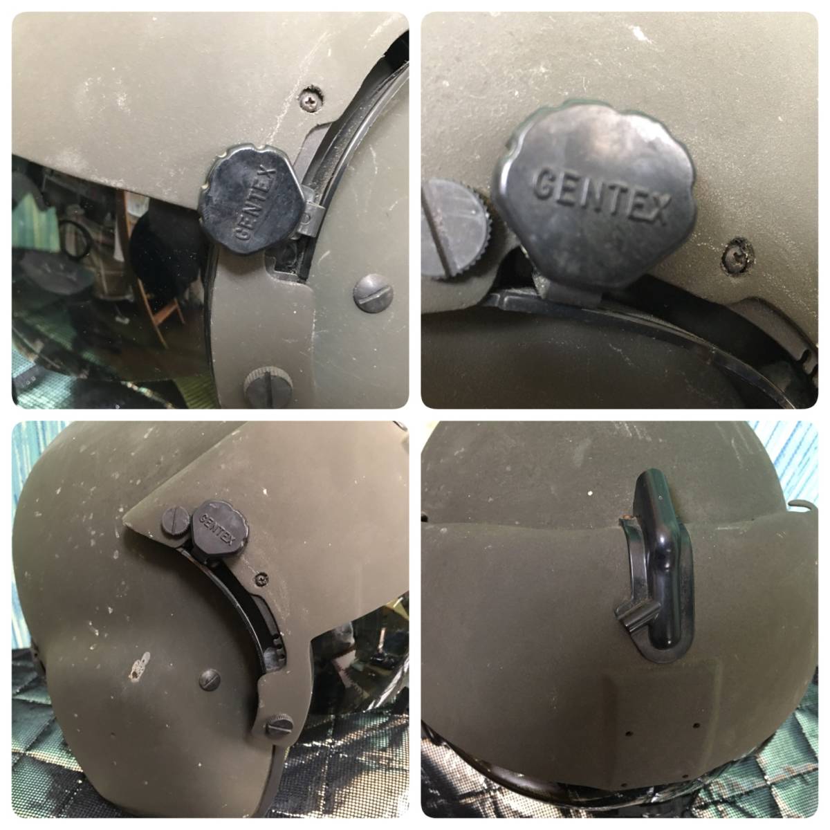 Gentex HGU-56/P Pilot helmet search ) jet worn the US armed forces navy land army military 