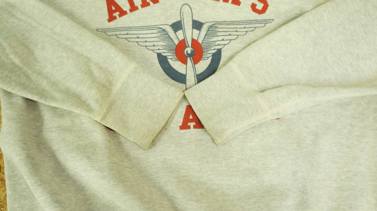 McCOY'S リアルマッコイズ US ARMY AIR CORPS 前V スウェット Mサイズ　中古品　傷み、汚れ有_画像7