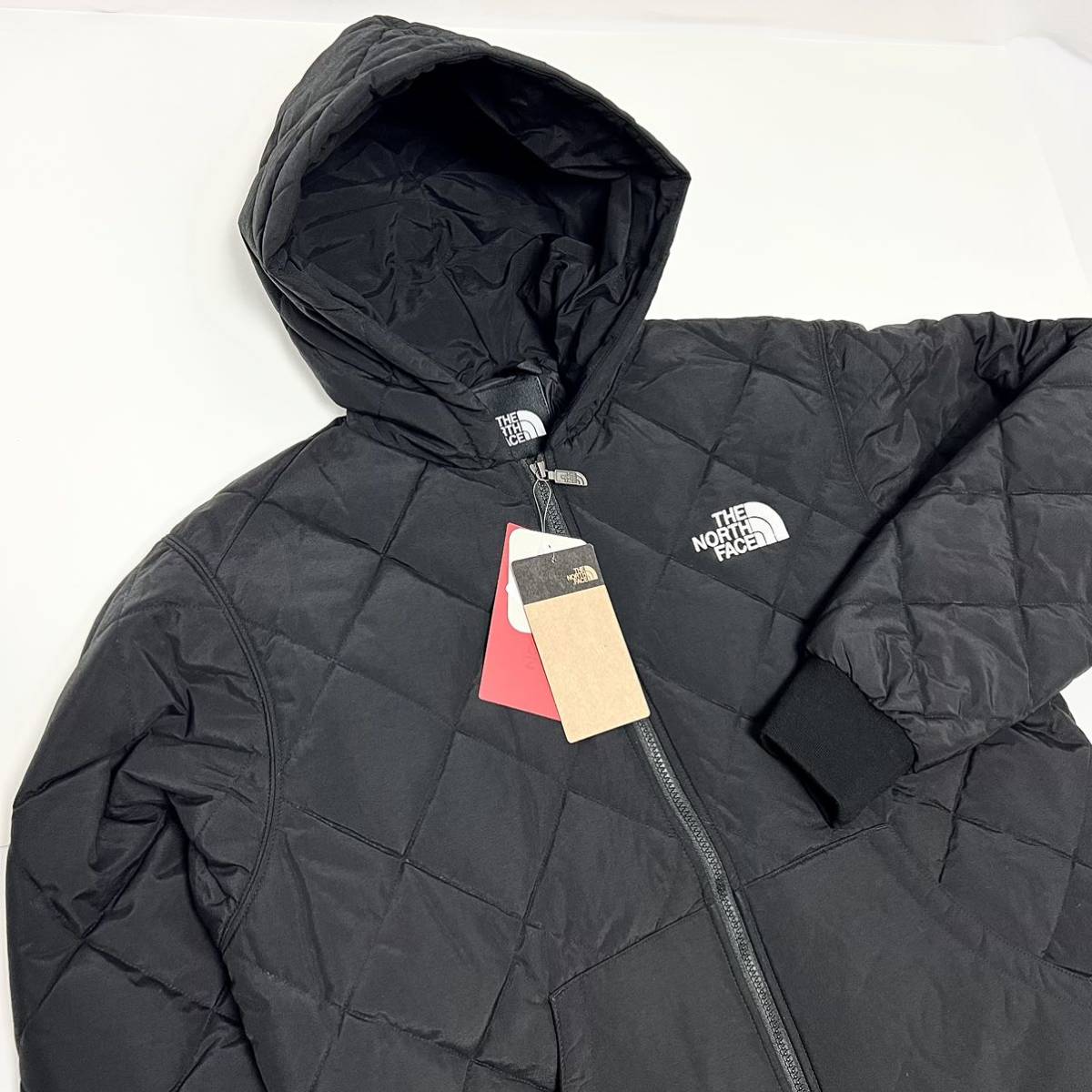 XXL 新品 ノースフェイス 中綿 ヤッキンジャケット YAKKIN JACKET 黒 ブラック キルティング パーカー フーディ ジップ ダウン ヤッキン_画像4