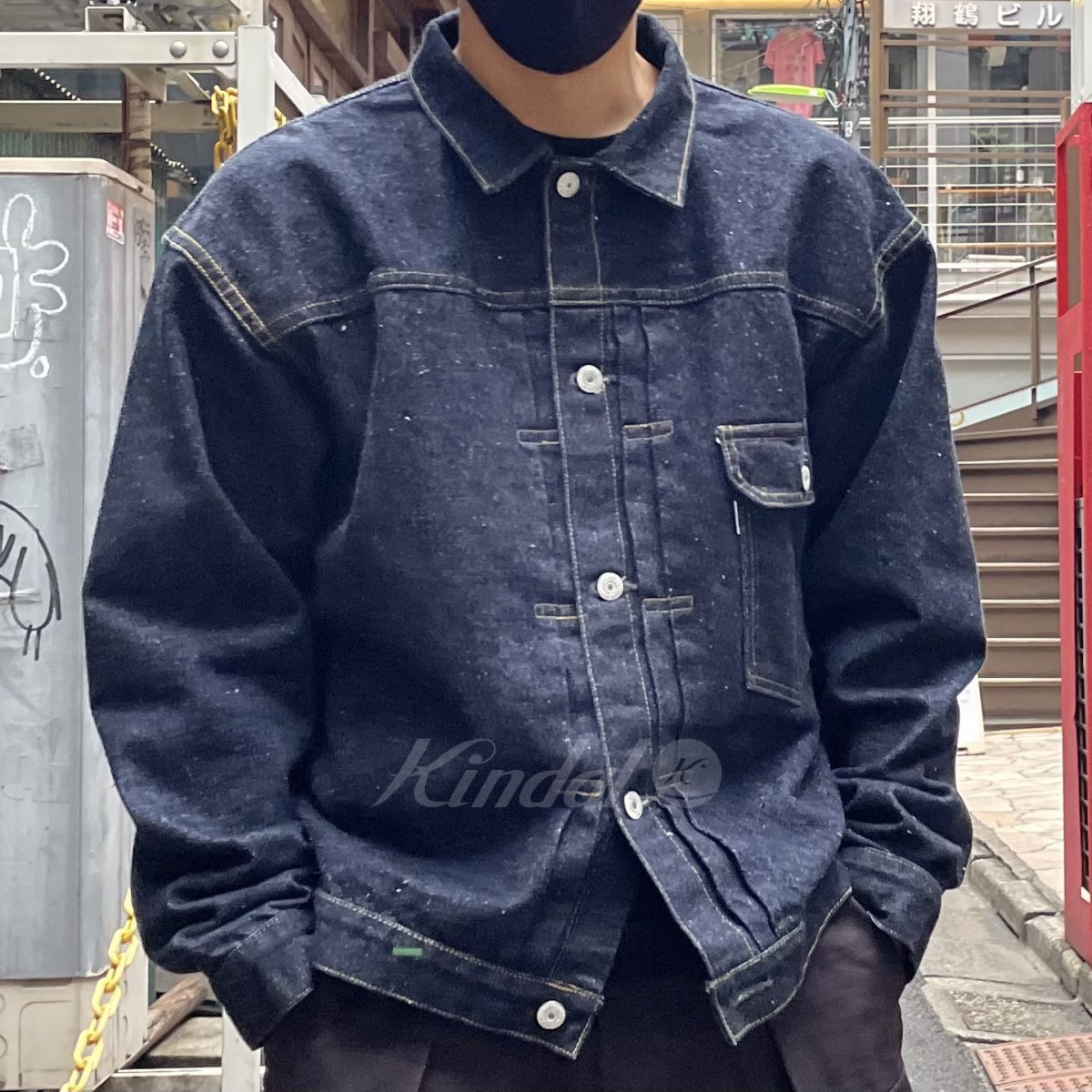 New Manual　 #001 1ST LV T-BACK DENIM JACKET ONEWASHEDデニムジャケット 商品番号：8069000100372_画像1