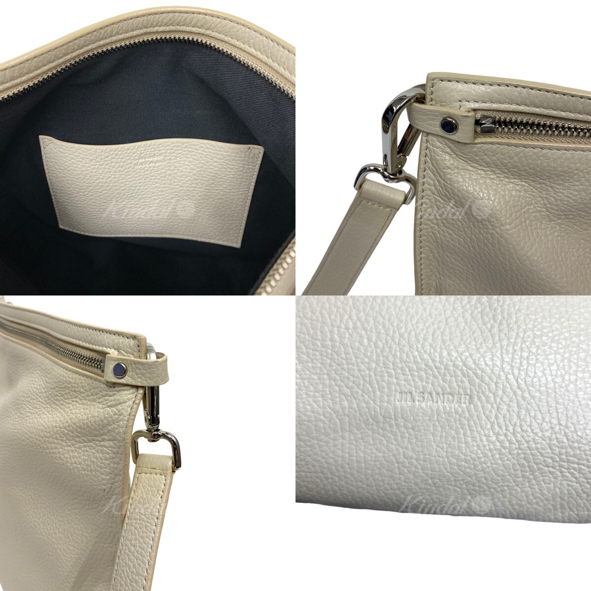 JIL SANDER　 シボレザーZIPショルダーバッグ 商品番号：8069000100754_画像6