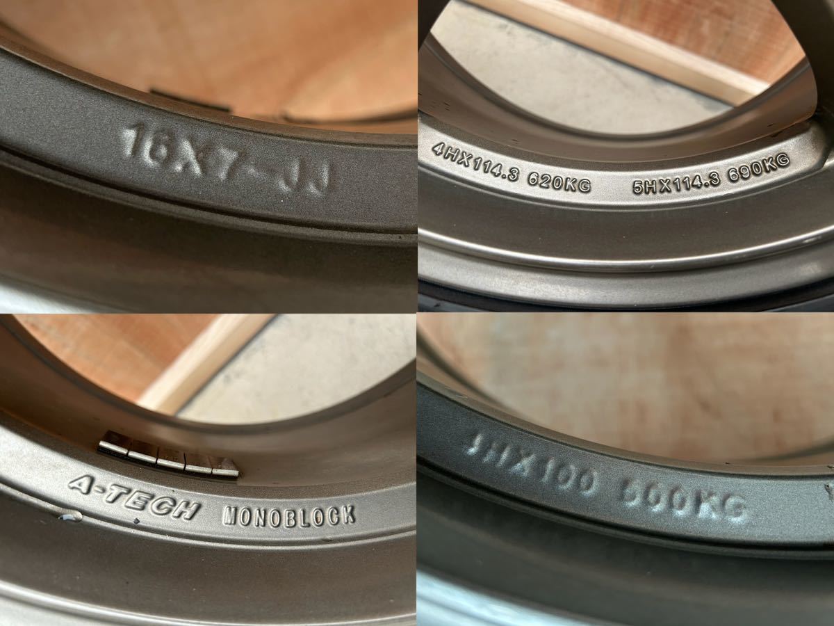 Yahoo!オークション - A-TECH MONOBLOCK 16インチ 7J +35