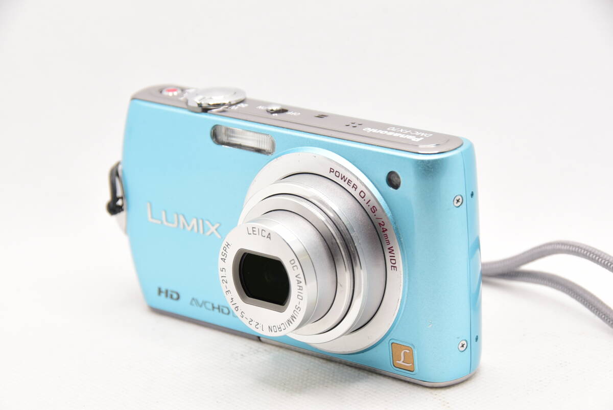 ★極上品★パナソニック Panasonic LUMIX DMC-FX70 フローラルブルー コンパクトデジタルカメラ #579G298の画像2