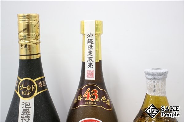 ★1円～ 焼酎6本セット 菊の露 VIP ゴールド 720ml 神泉 8年古酒 720ml 泡盛 仁風 720ml 残波 720ml 請福 600ml 瑞泉 おもろ 12年 720ml_画像4