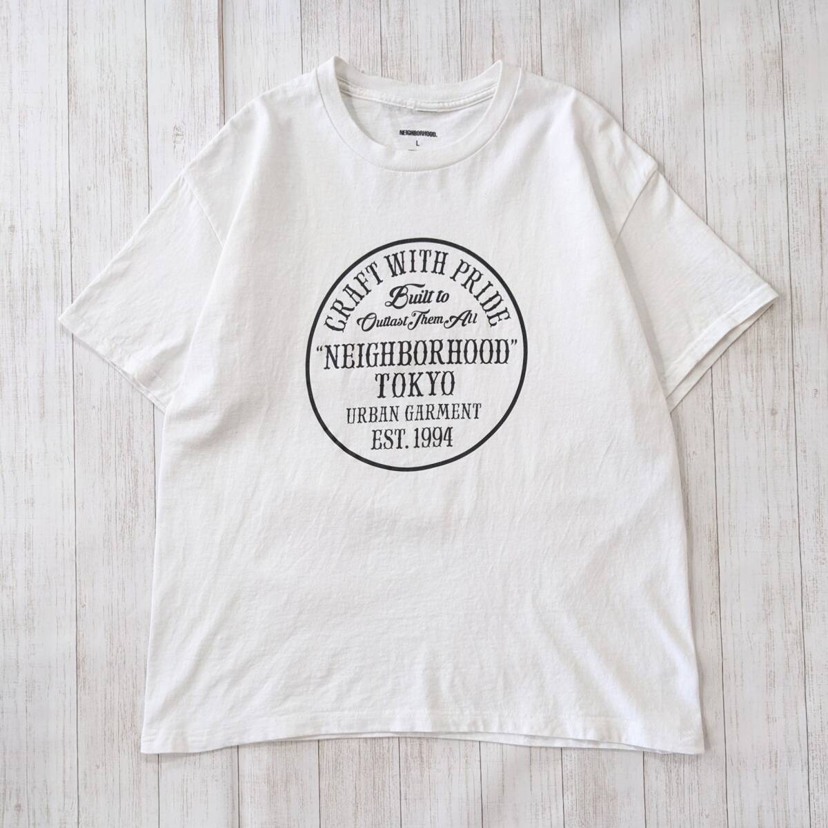 NEIGHBORHOOD/ネイバーフッド/23SS/SPOT.TEE/サークルロゴTシャツ/SIZE L_画像1