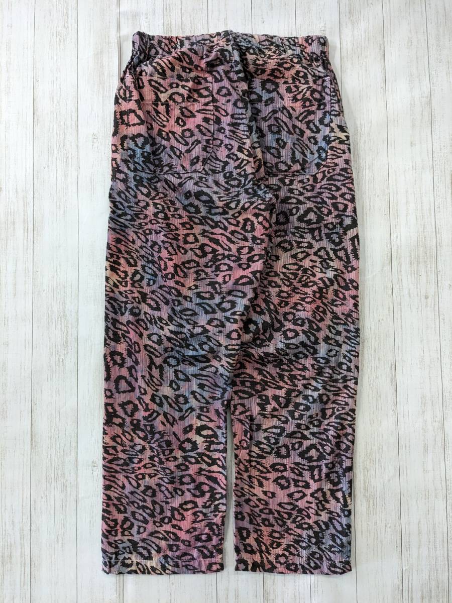 HOLLYWOOD RANCH MARKET/ Hollywood Ranch Market / basket large Leopard Easy pants / easy Silhouette / Denim ground rubber waste to/