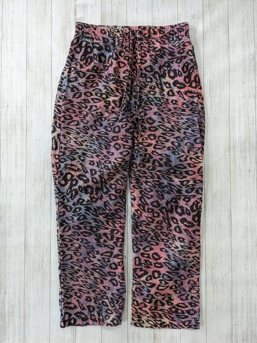 HOLLYWOOD RANCH MARKET/ Hollywood Ranch Market / basket large Leopard Easy pants / easy Silhouette / Denim ground rubber waste to/