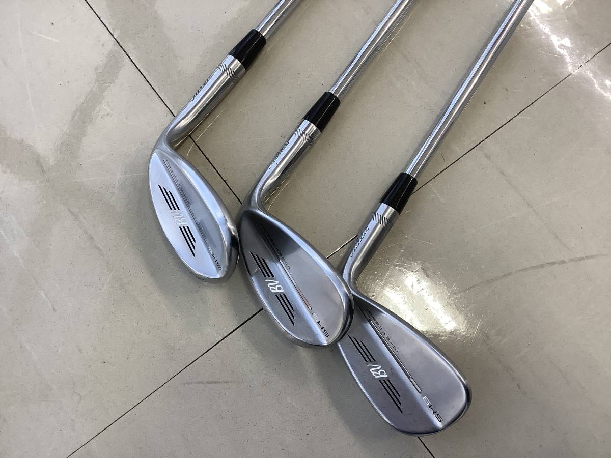 151◆3本セット Titleist タイトリスト SM9 ツアークローム 54-10S/60-12D/46-10F ゴルフクラブ 男性右きき用 ウェッジの画像2