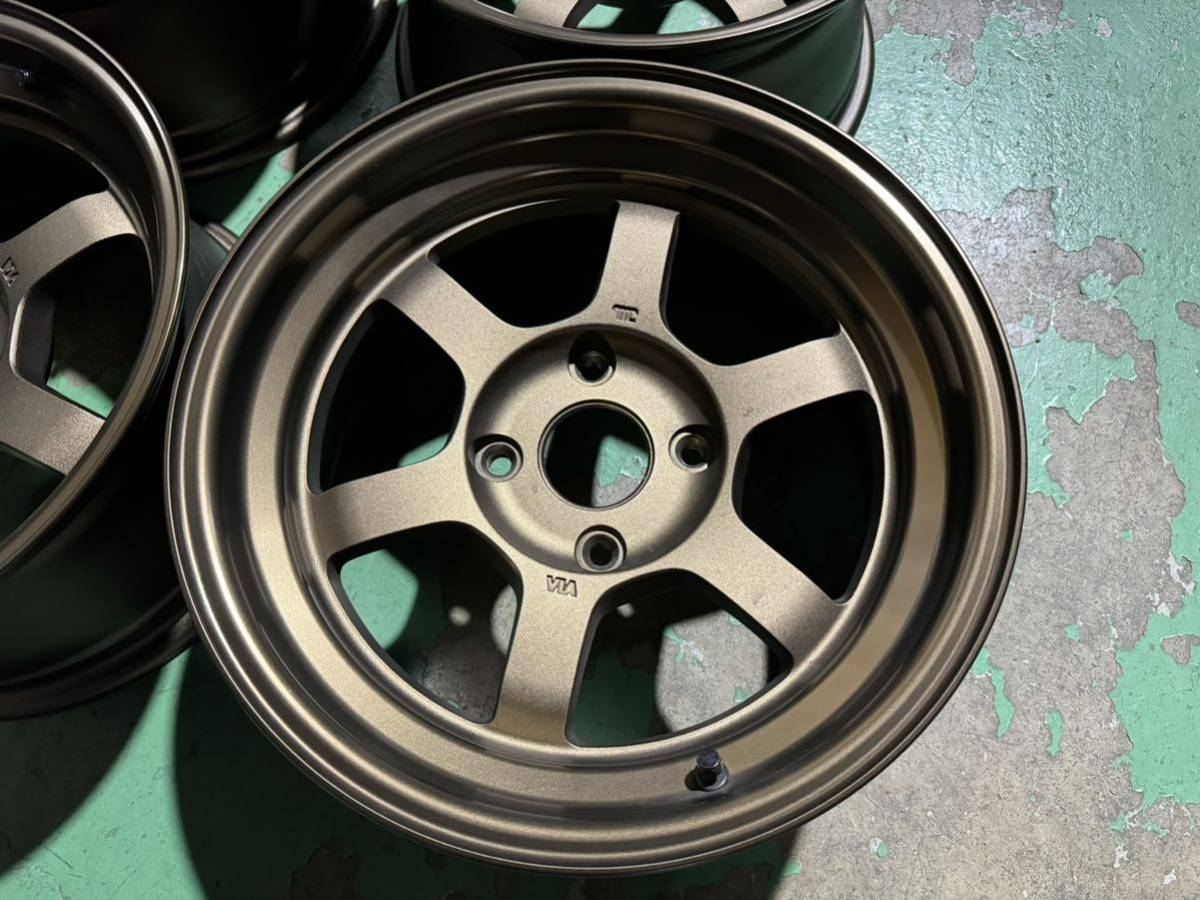 TE37V 15インチ 7.5J +6 114.3 4本 美品 AE86にて使用_画像2