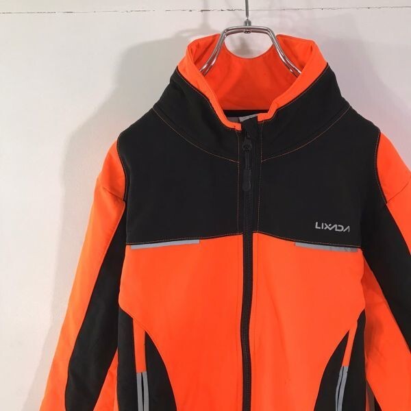 [KWT591] LIXADA. manner cycling jacket orange × black lady's L 80