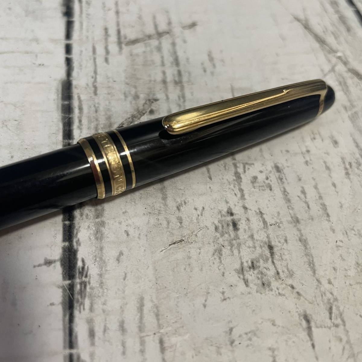 MONTBLANC モンブラン マイスターシュテュック ブラック×ゴールド ボールペン 2本セット ケース付き_画像2