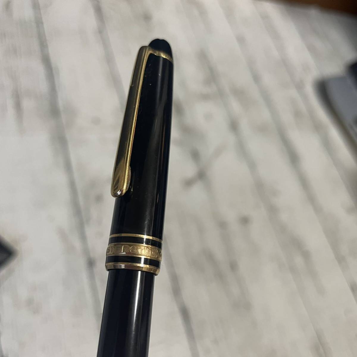 MONTBLANC モンブラン マイスターシュテュック ブラック×ゴールド ボールペン 2本セット ケース付き_画像6