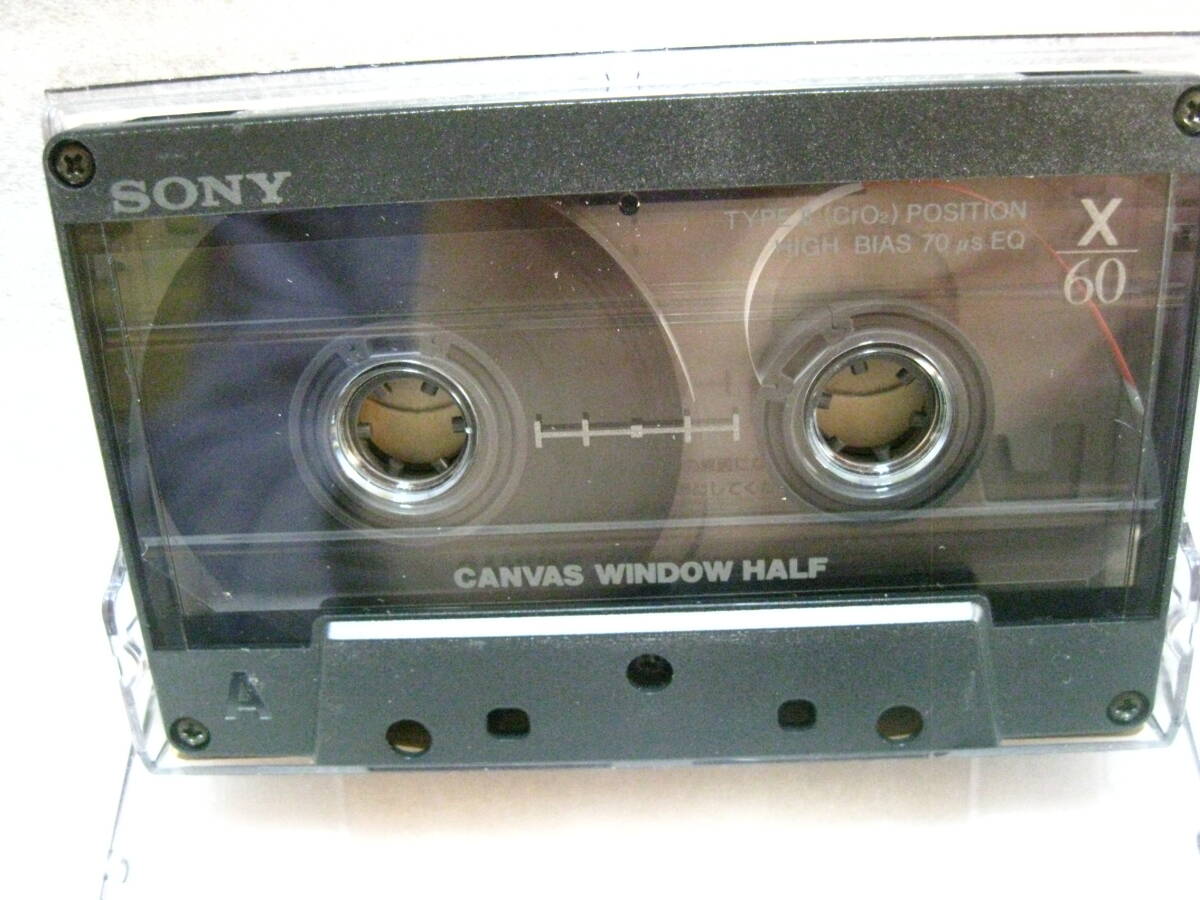 使用済み　中古　　カセットテープ　SONY　X60　 Type2　ハイポジ　60分　1本　爪あり　No521　スリムケース_画像1