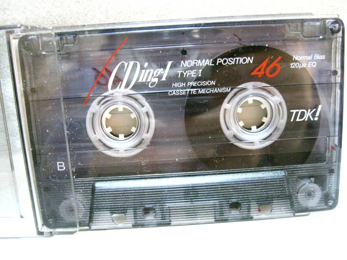 使用済み　中古　　カセットテープ　TDK　CDing1　 Type1　ノーマル　46分　1本　爪あり　No525　スリムケース_画像1