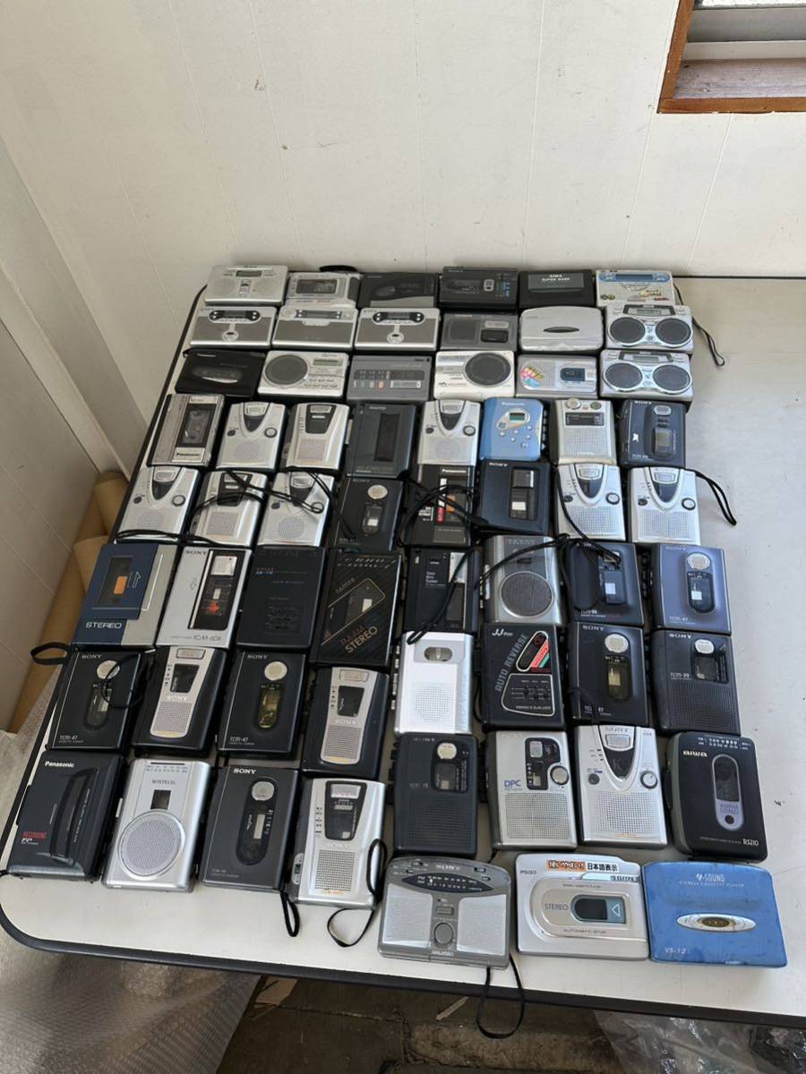 SONY Panasonic AIWA 他色々61台　大量カセットプレーヤー ジャンク　2/7_画像1